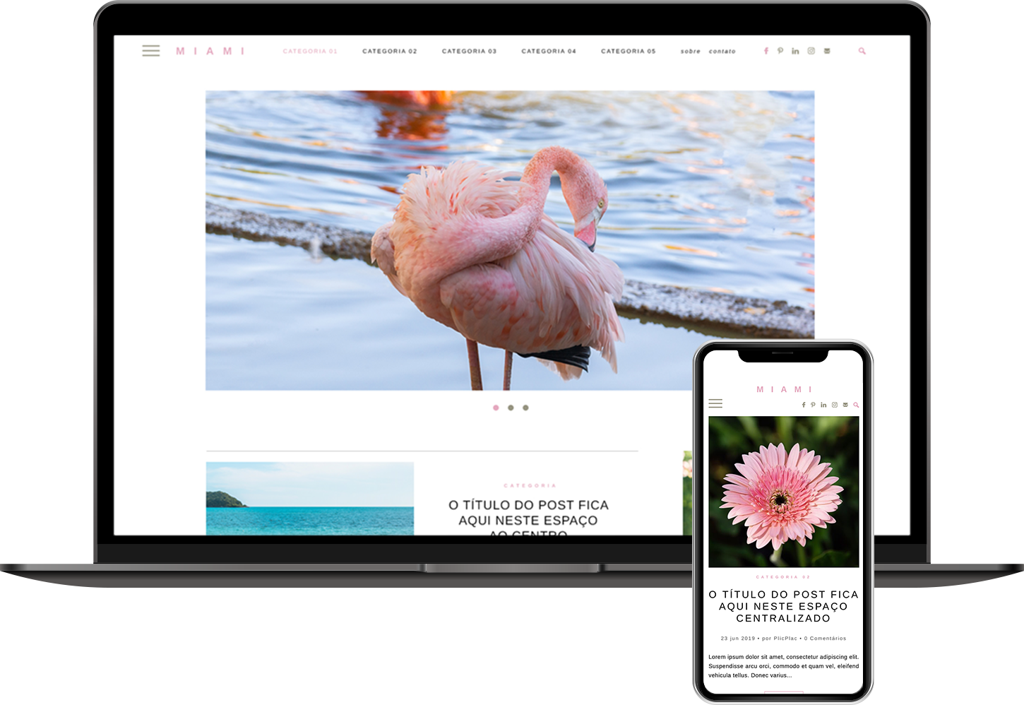 Miami - Blog com Lateral